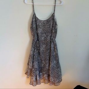 Bisou bisou cheetah flounce dress